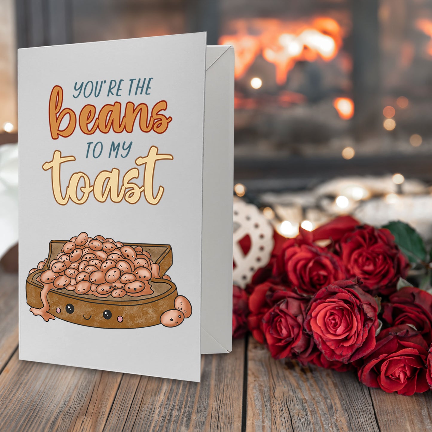 Cardfectionery Beans To My Toast Greeting Card