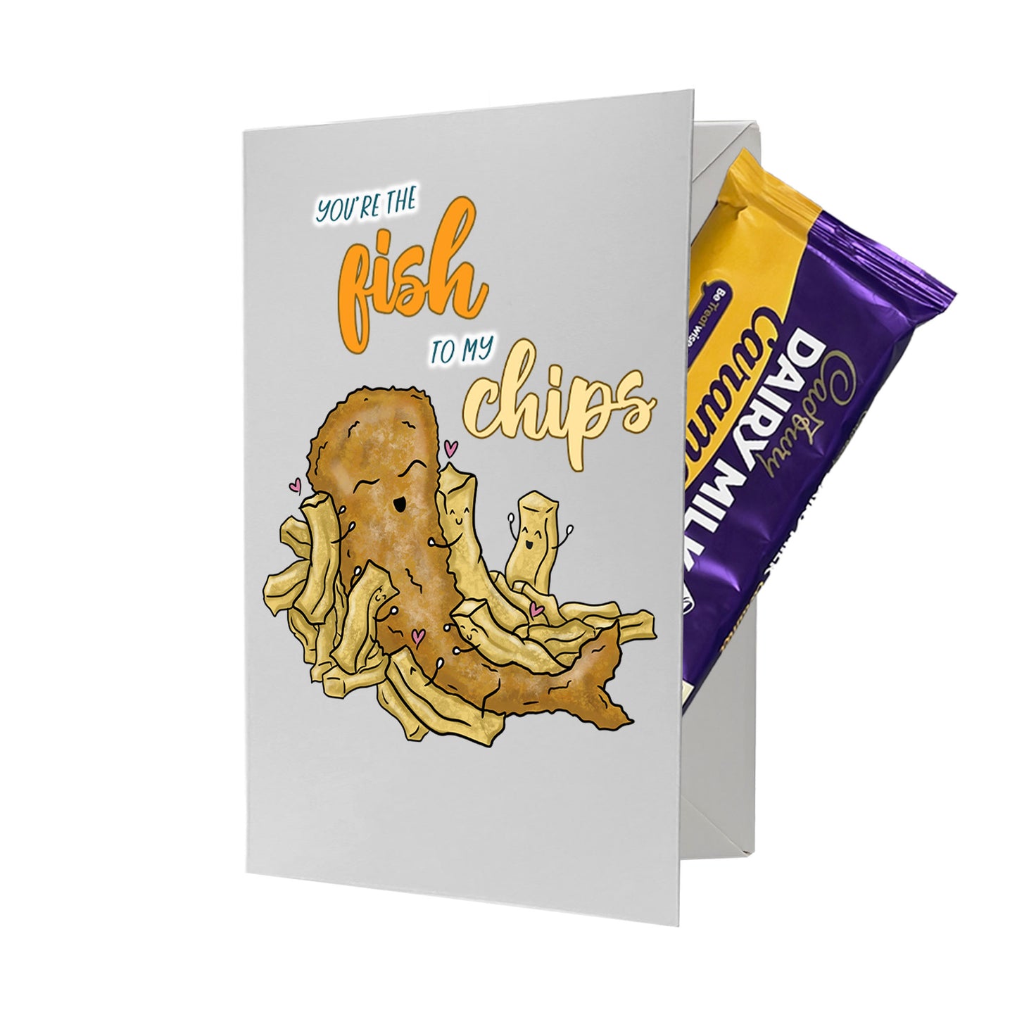 Cardfectionery Fish to my Chips Greeting Card