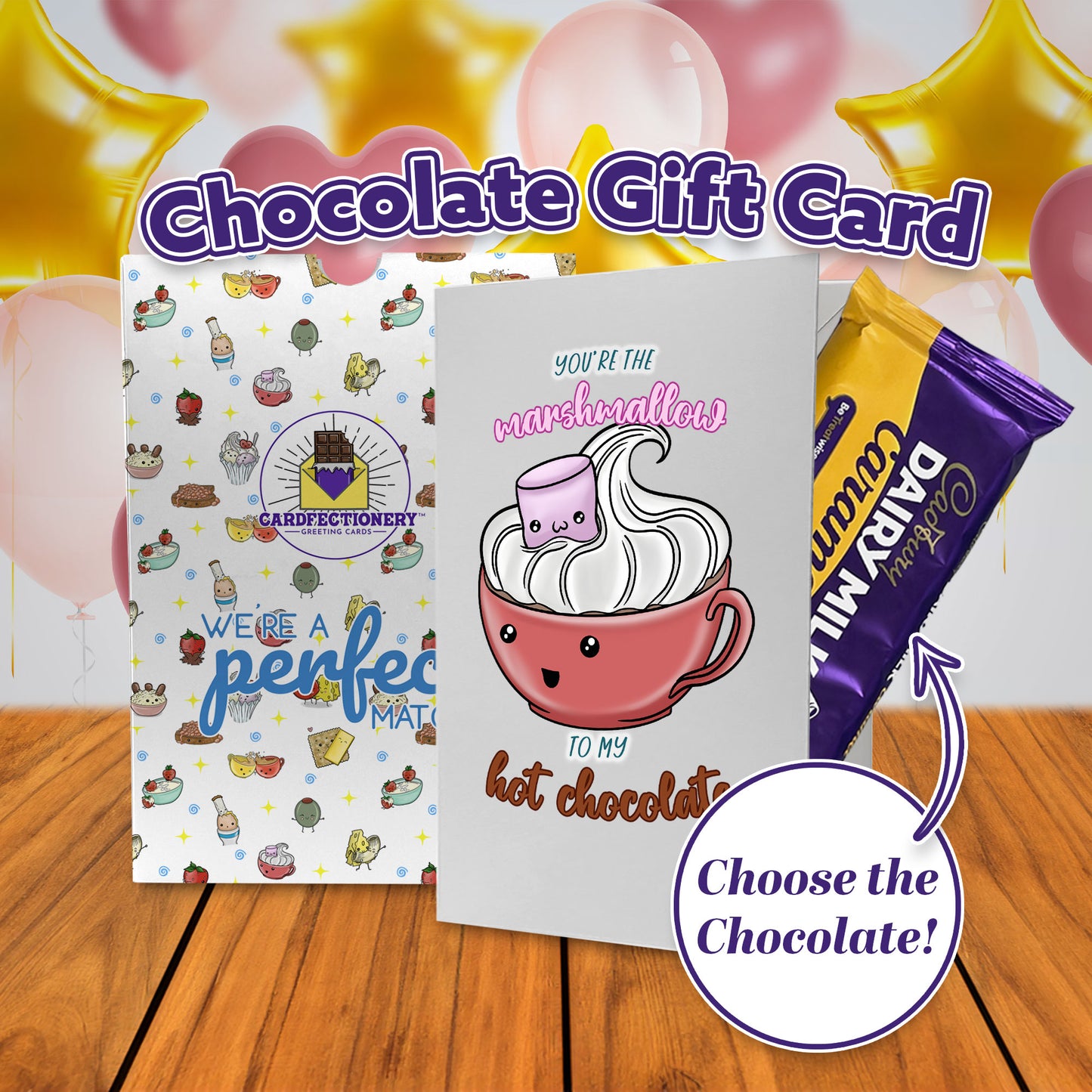 Cardfectionery Marshmallow to my Hot Chocolate Greeting Card