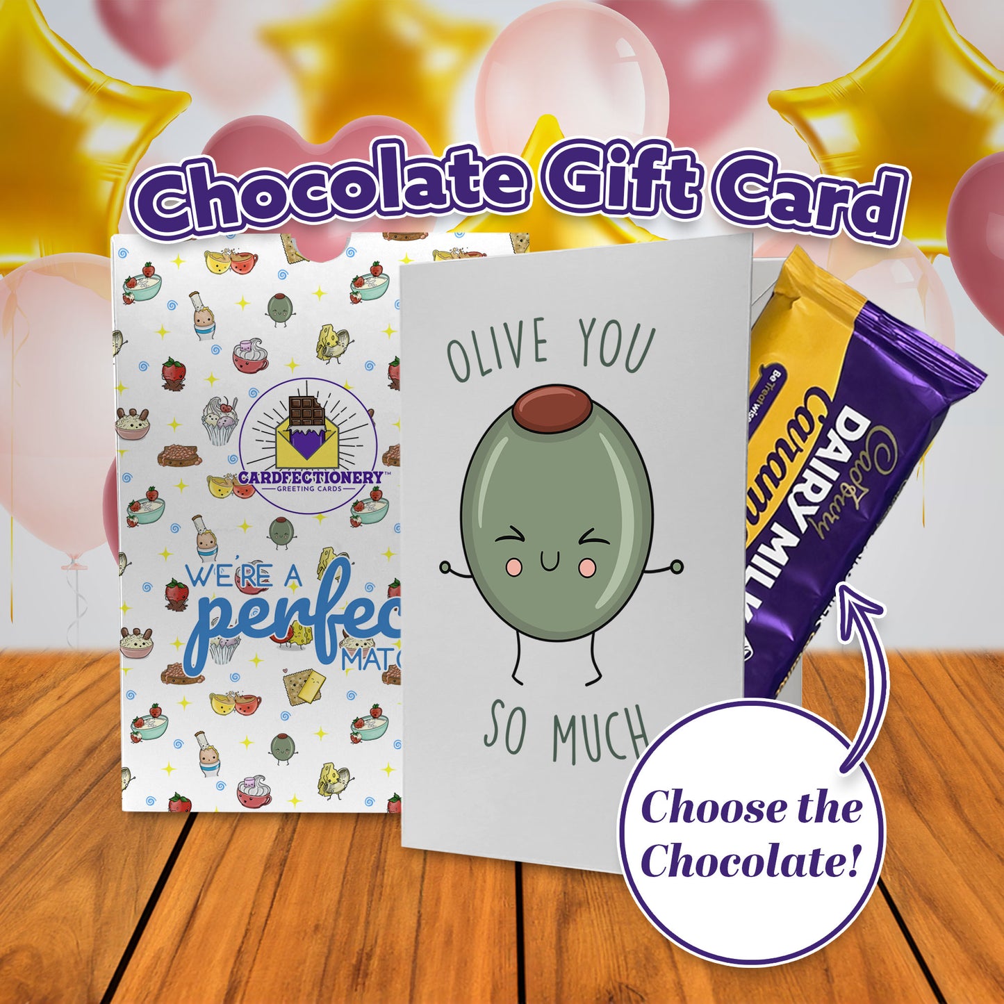 Cardfectionery Olive you so much Greeting Card