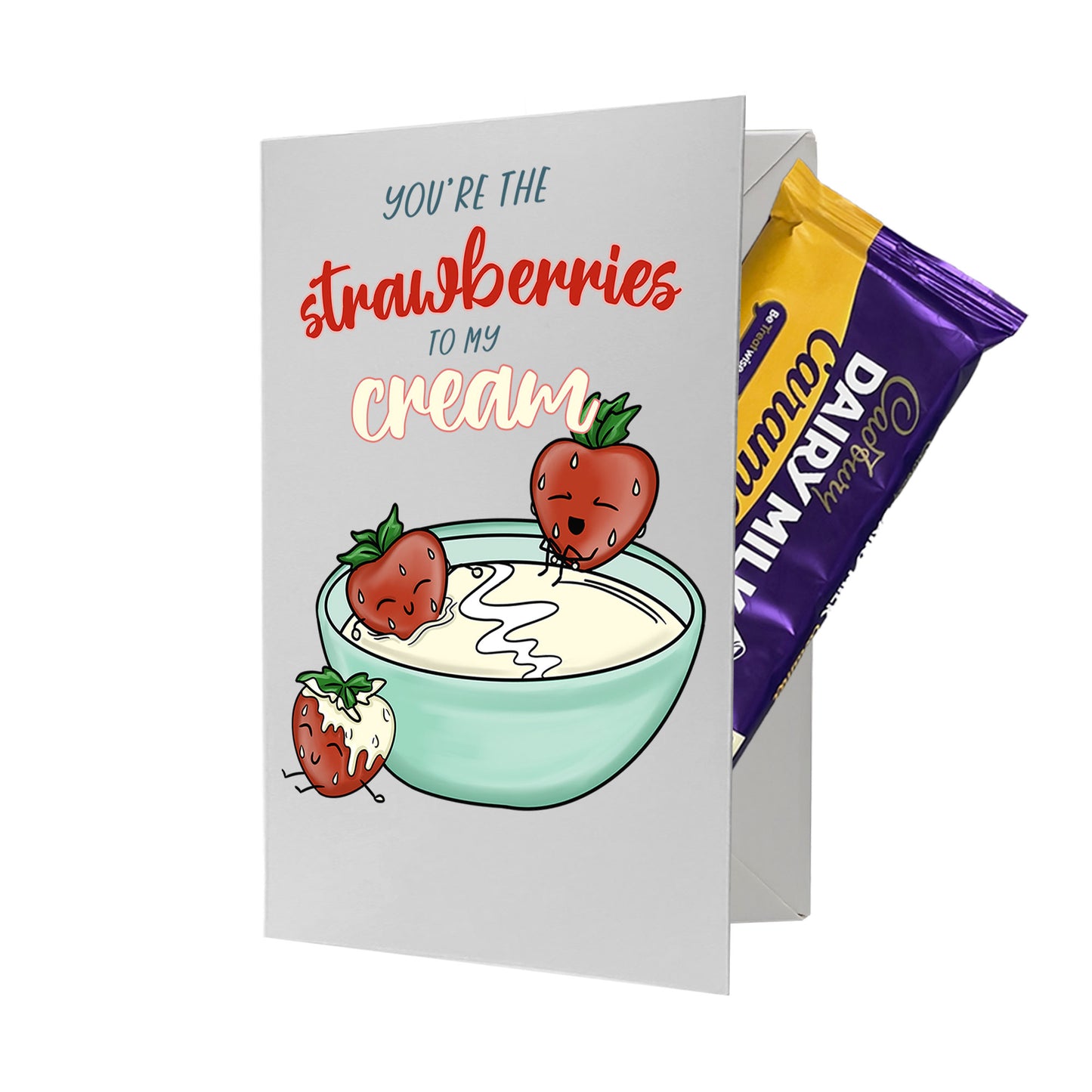Cardfectionery Strawberry to my Cream Greeting Card