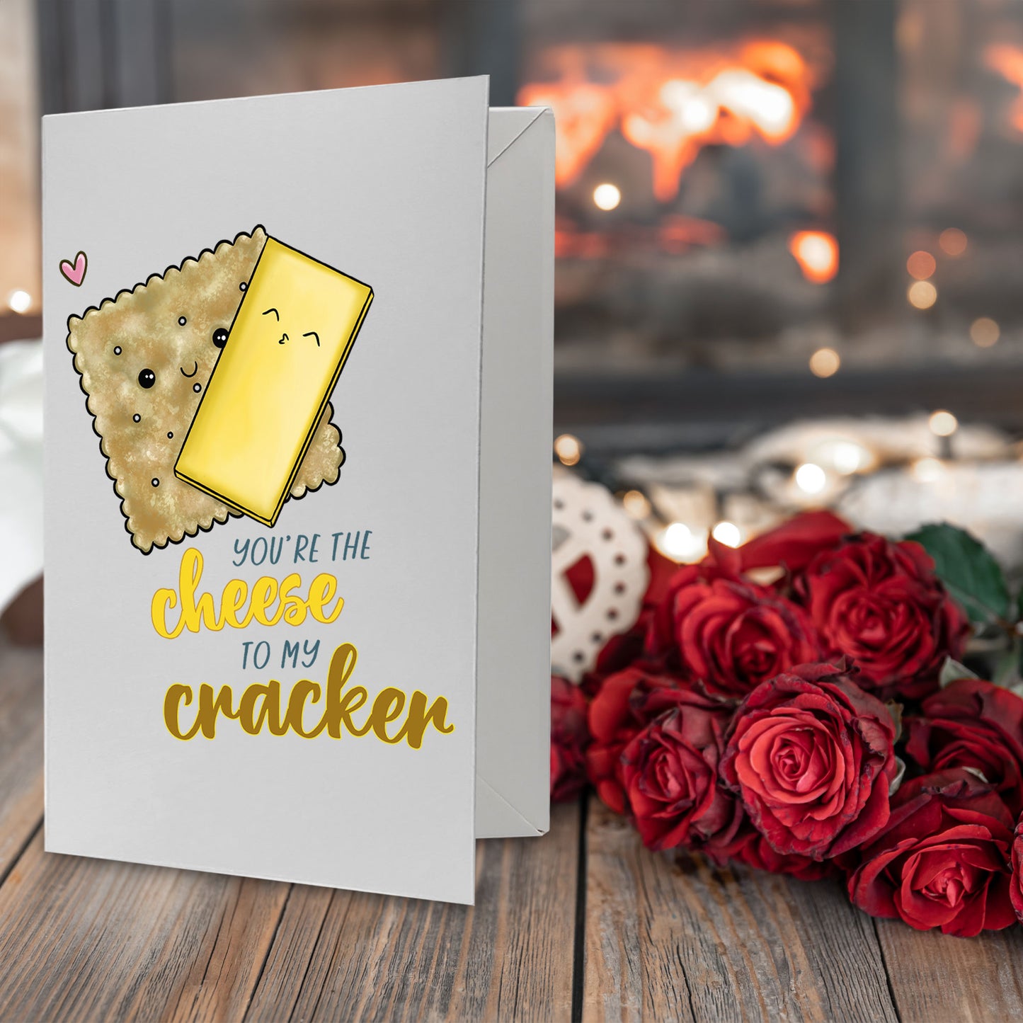 Cardfectionery Cheese to my Cracker Greeting Card