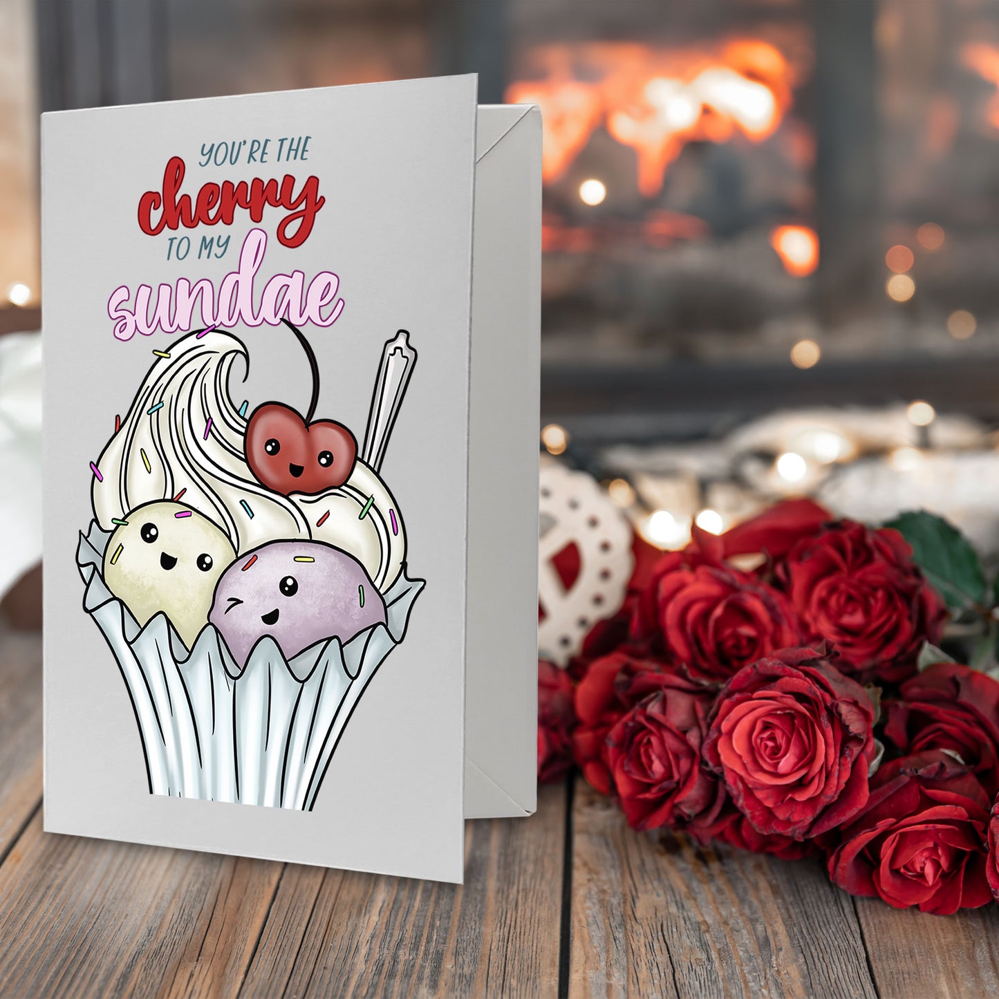 Cardfectionery Cherry to my Sundae Greeting Card