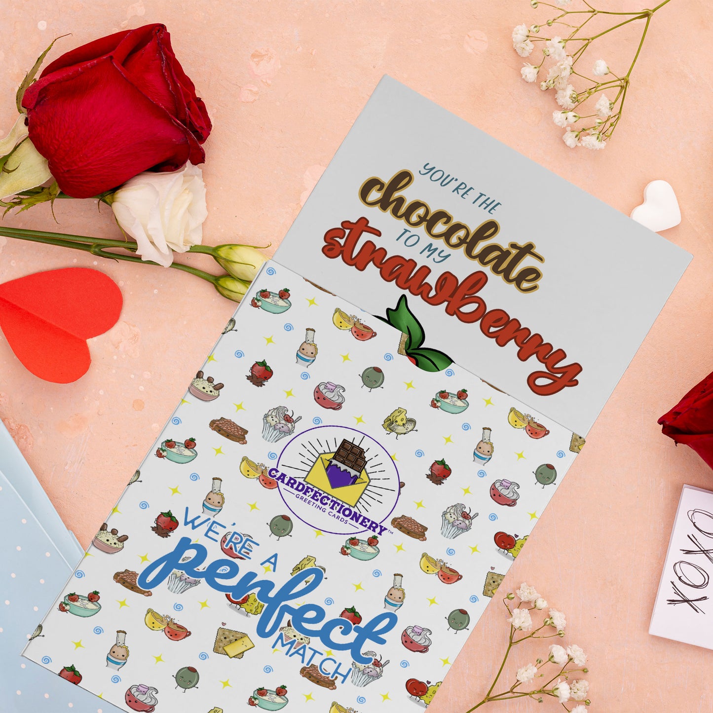 Cardfectionery Chocolate to my Strawberry Greeting Card
