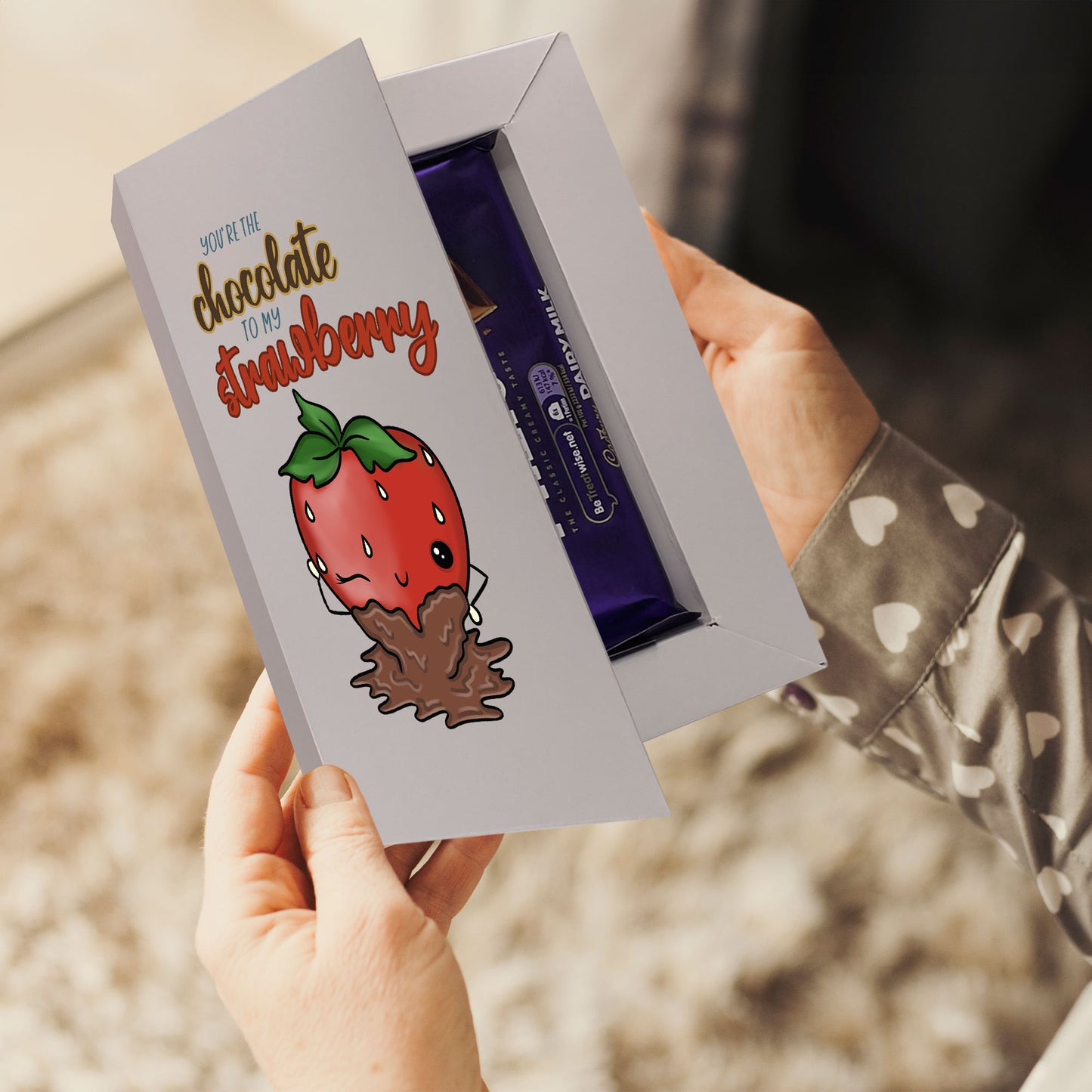 Cardfectionery Chocolate to my Strawberry Greeting Card