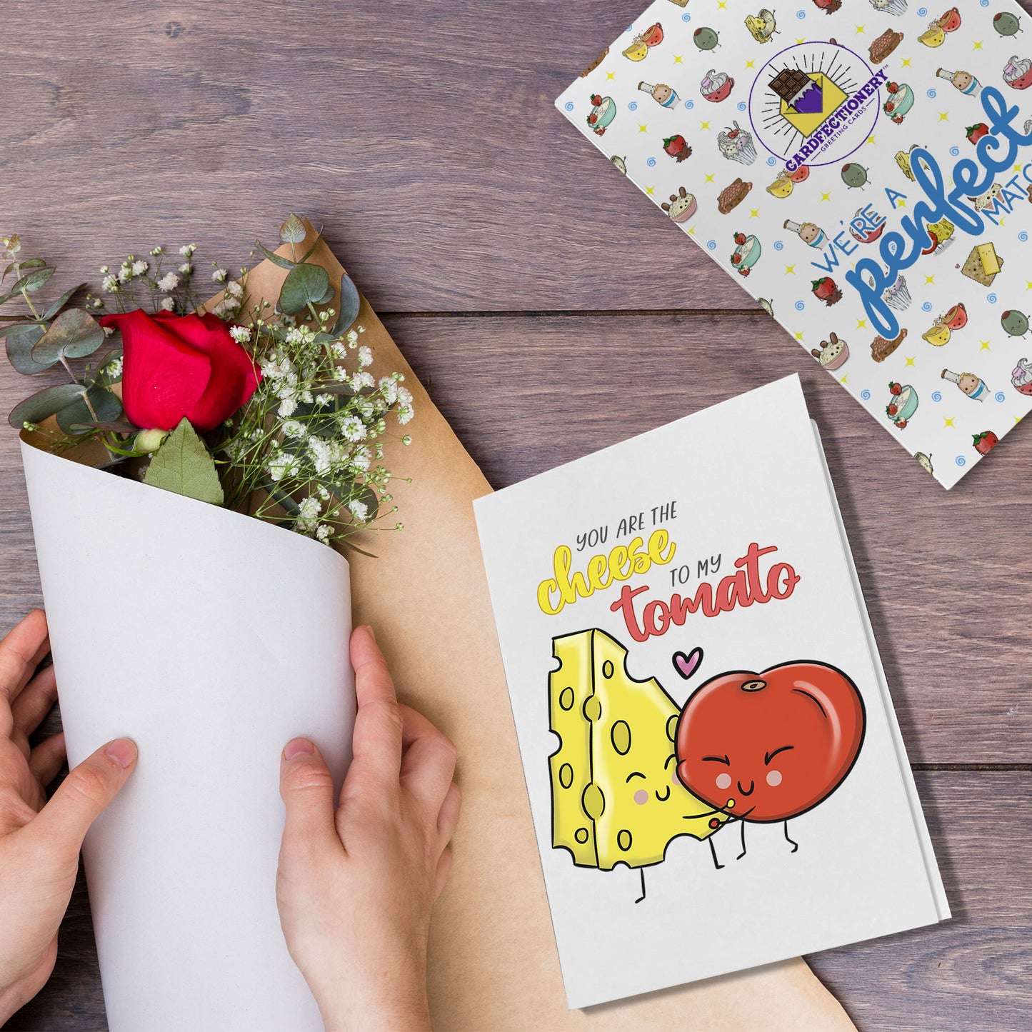 Cardfectionery Cheese to my Tomato Greeting Card