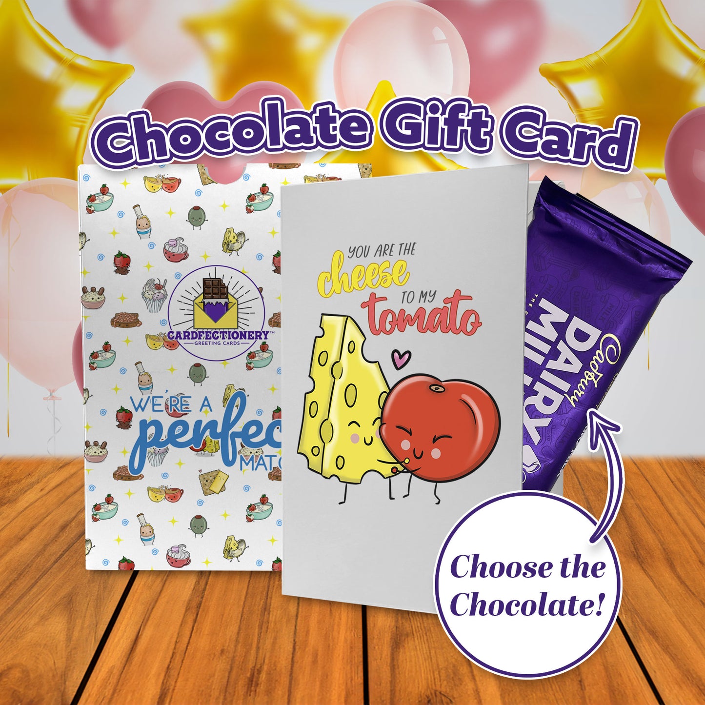 Cardfectionery Cheese to my Tomato Greeting Card