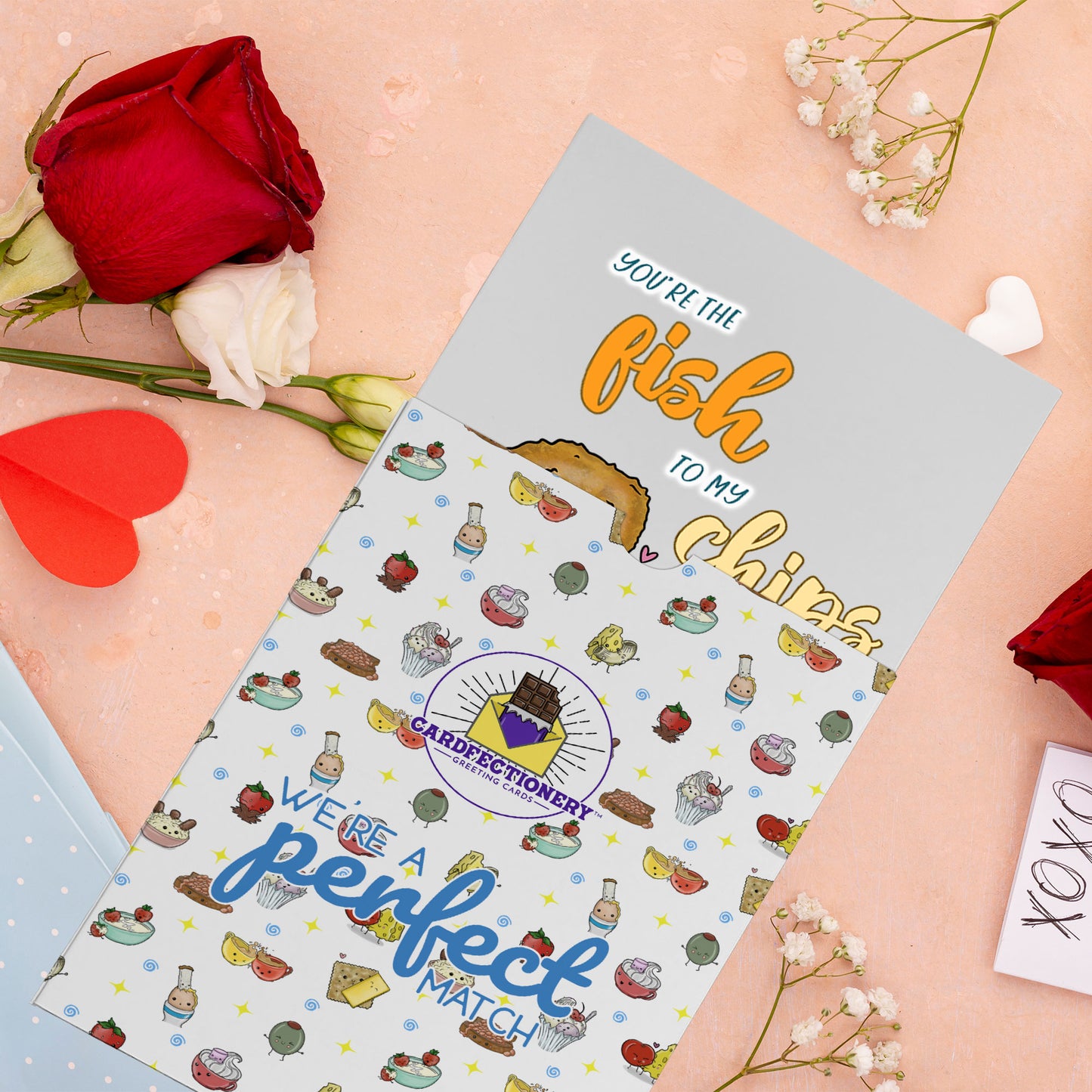 Cardfectionery Fish to my Chips Greeting Card