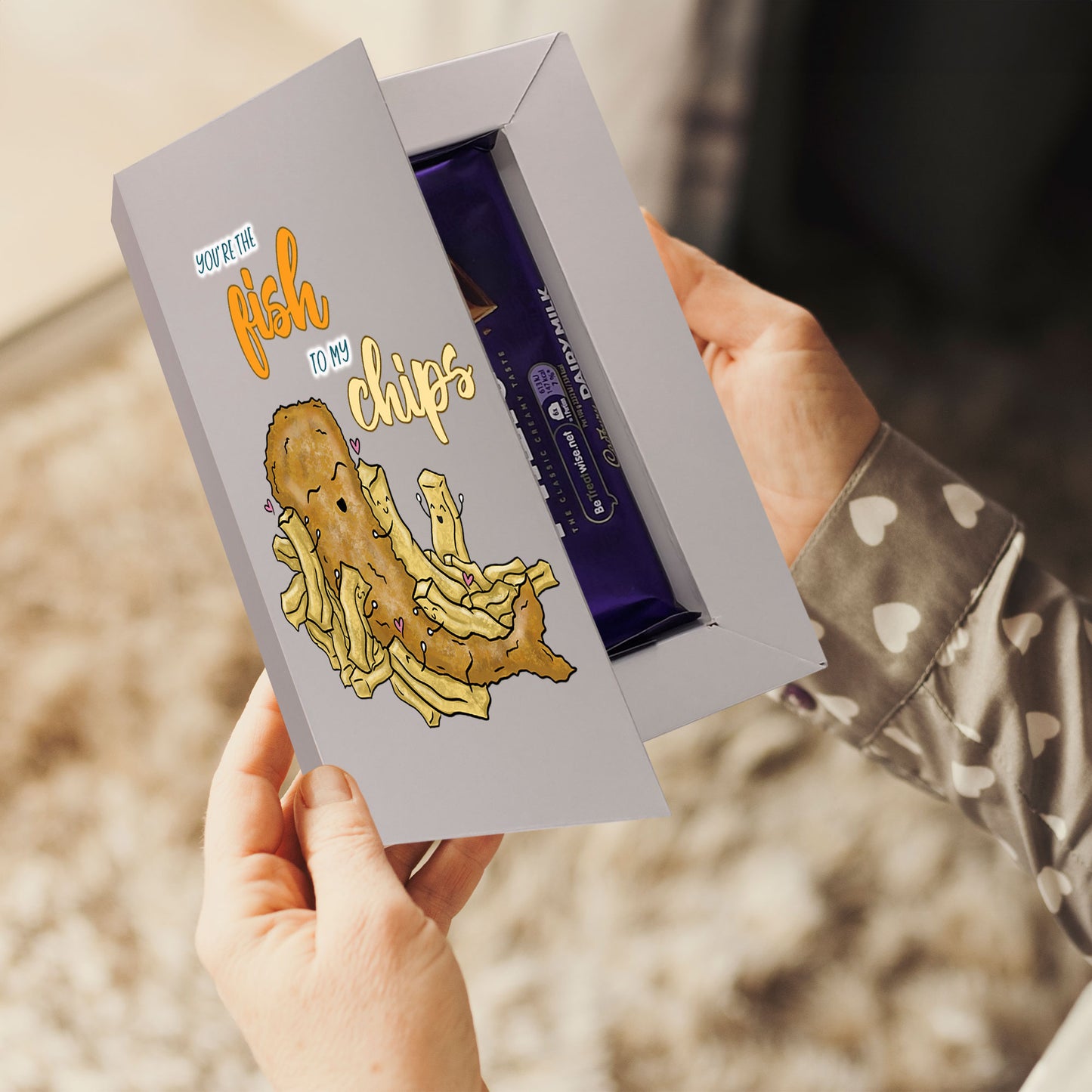 Cardfectionery Fish to my Chips Greeting Card