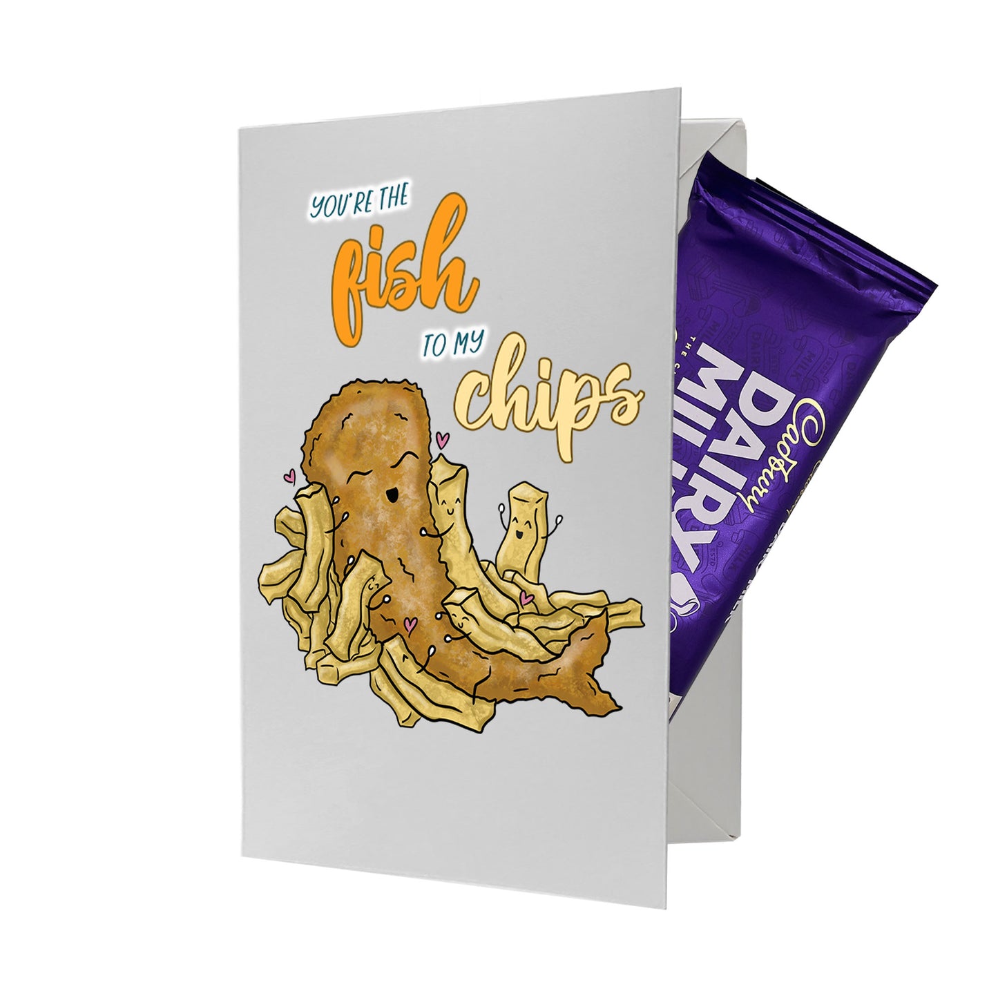 Cardfectionery Fish to my Chips Greeting Card