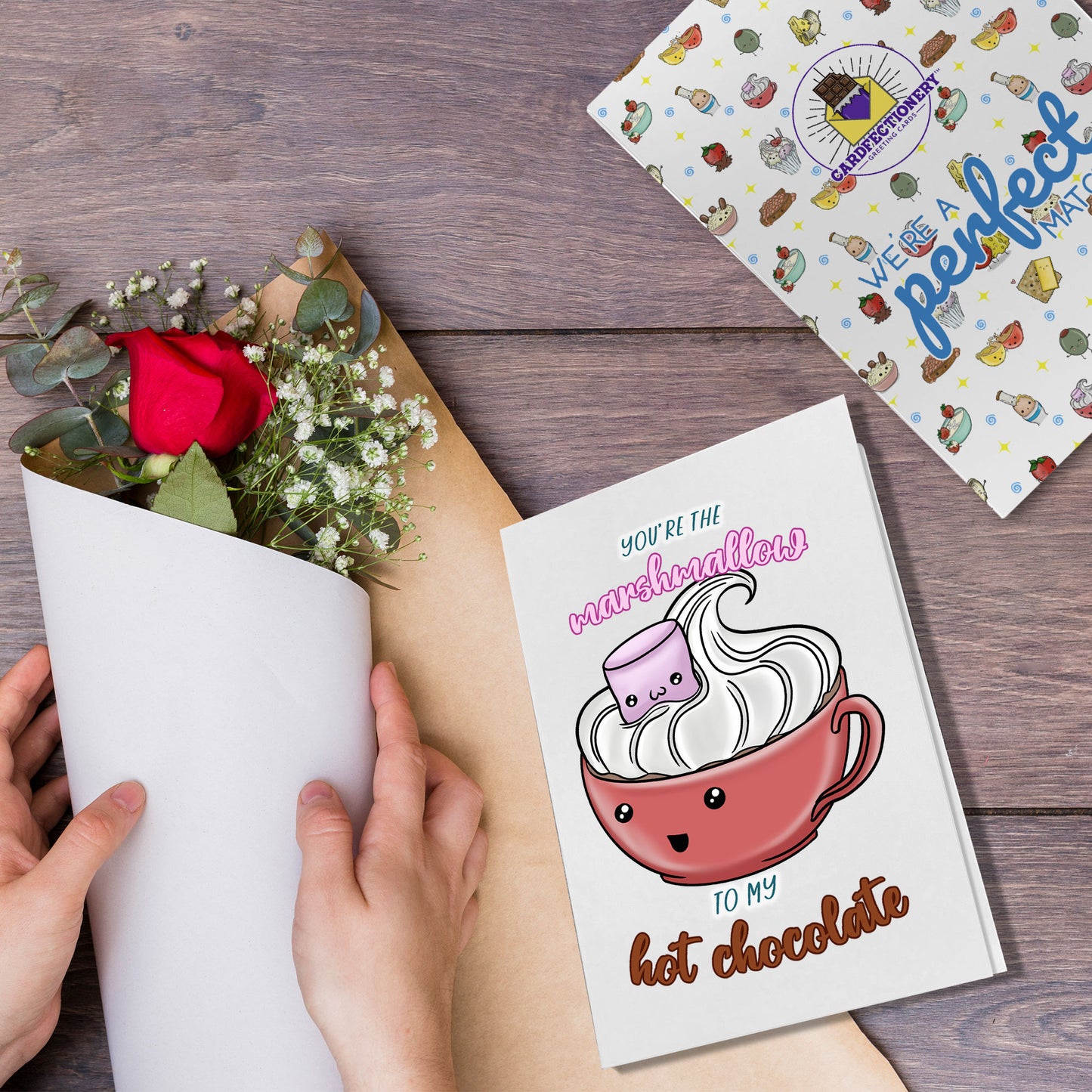 Cardfectionery Marshmallow to my Hot Chocolate Greeting Card