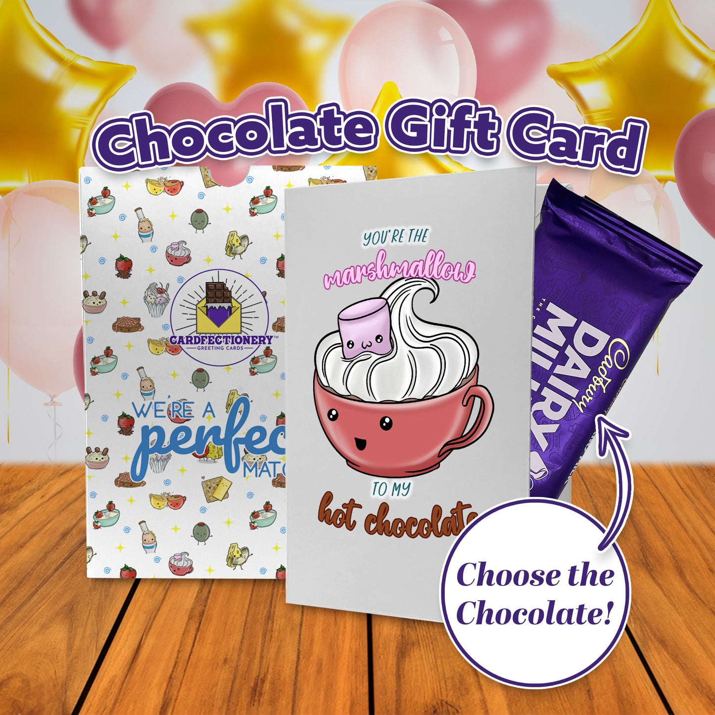 Cardfectionery Marshmallow to my Hot Chocolate Greeting Card