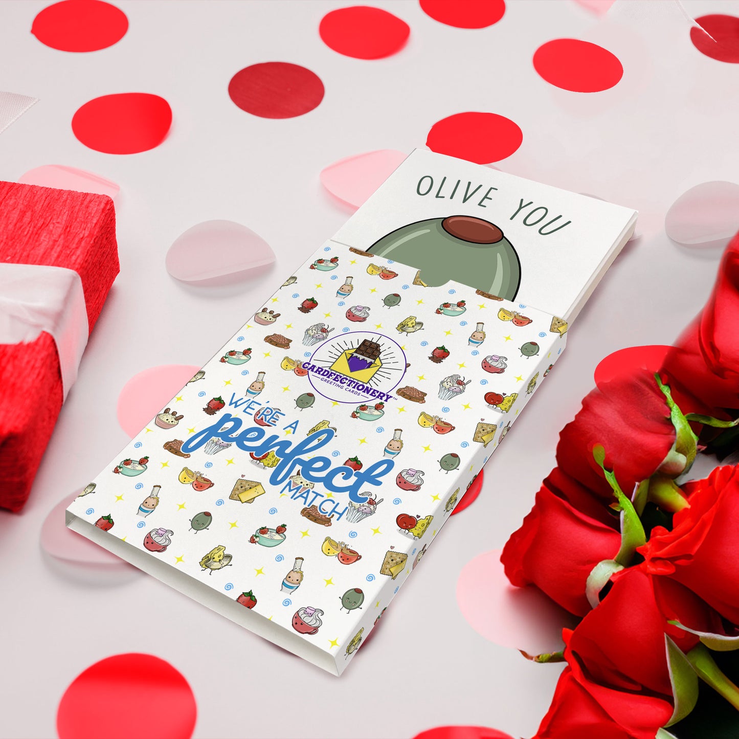 Cardfectionery Olive you so much Greeting Card