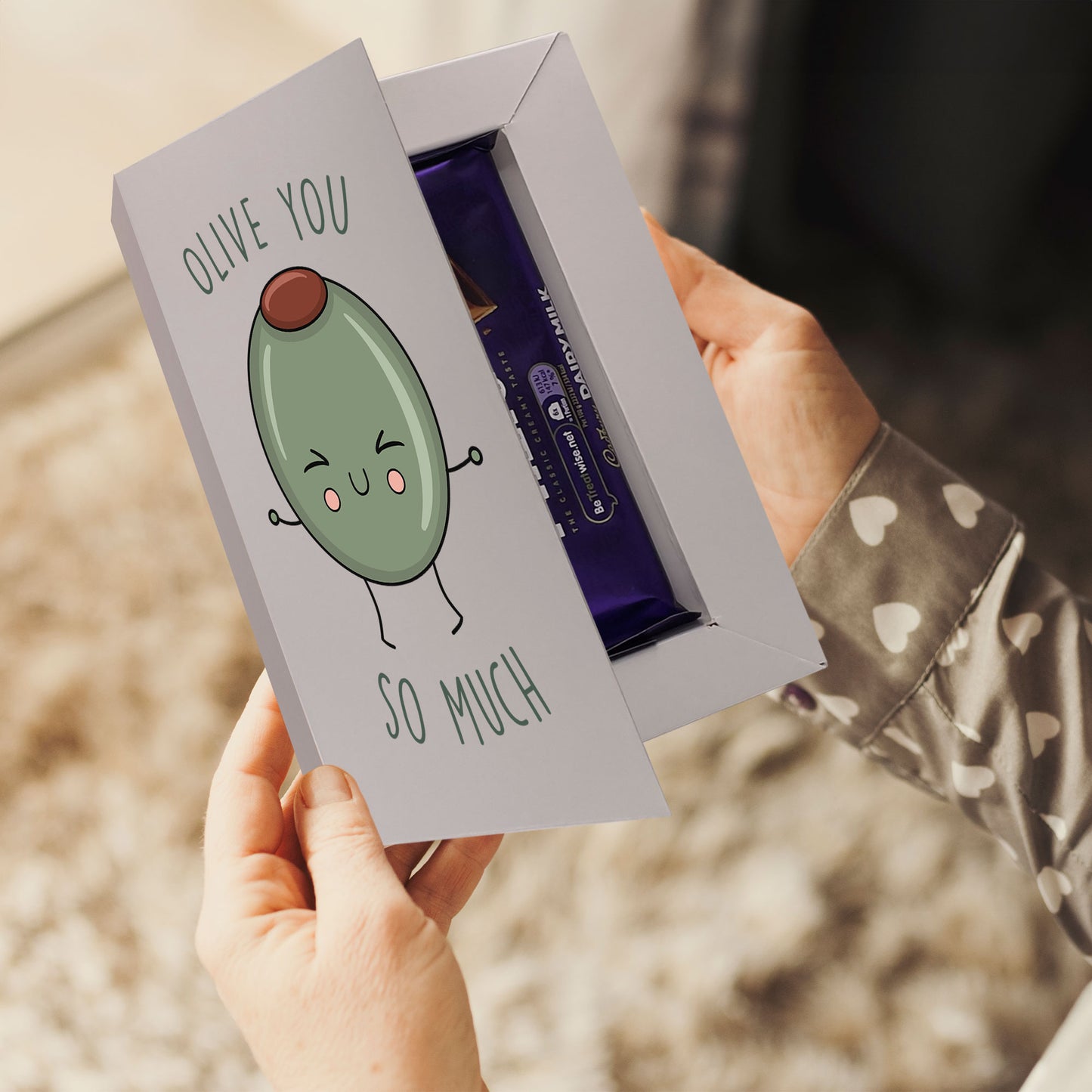 Cardfectionery Olive you so much Greeting Card