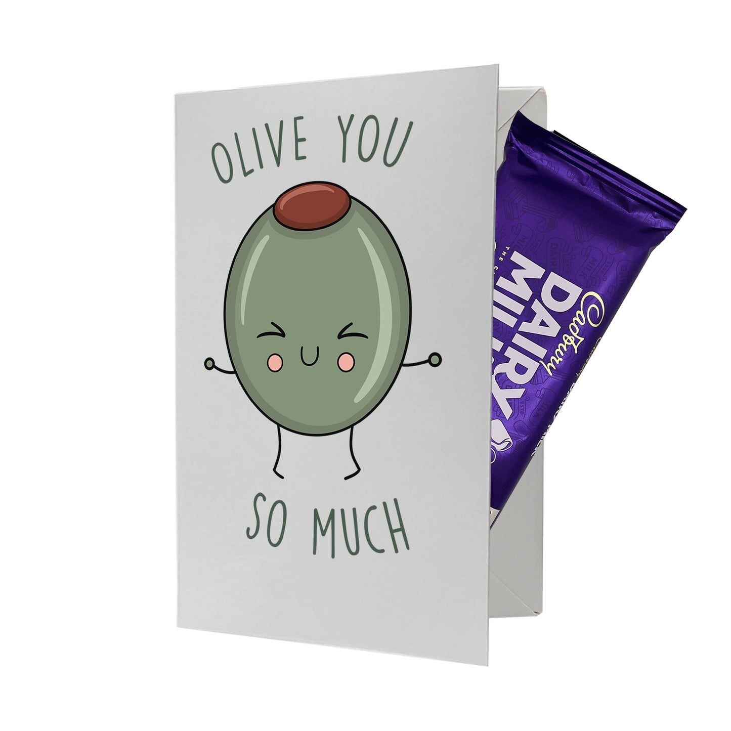 Cardfectionery Olive you so much Greeting Card