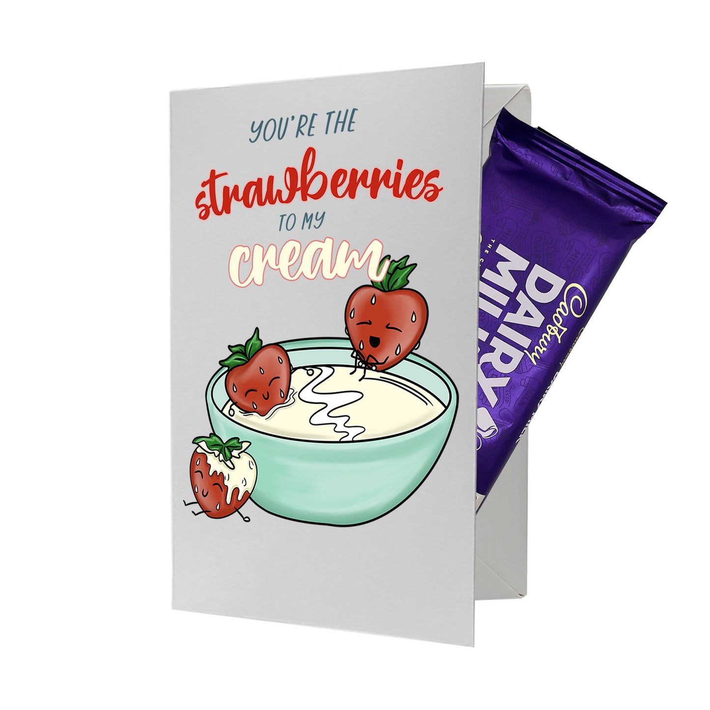 Cardfectionery Strawberry to my Cream Greeting Card