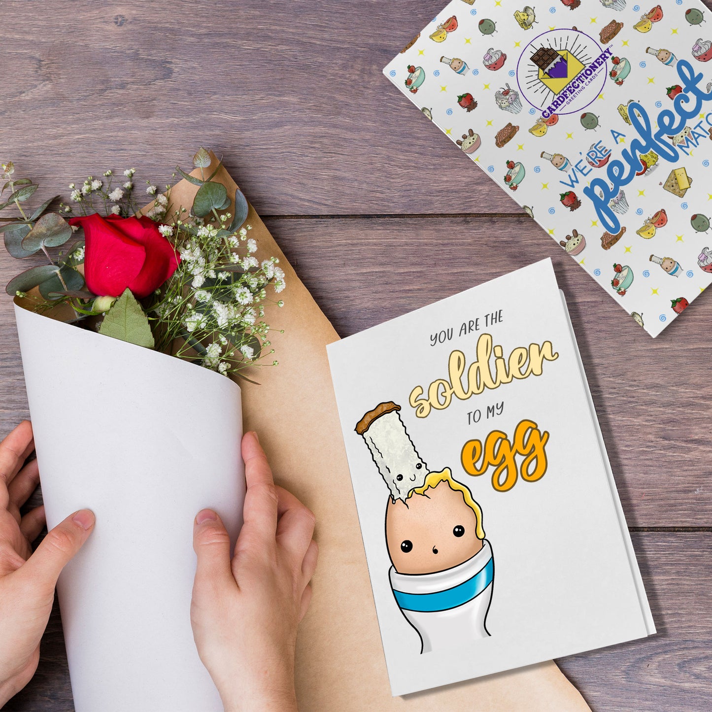 Cardfectionery Soldier to my Egg Greeting Card