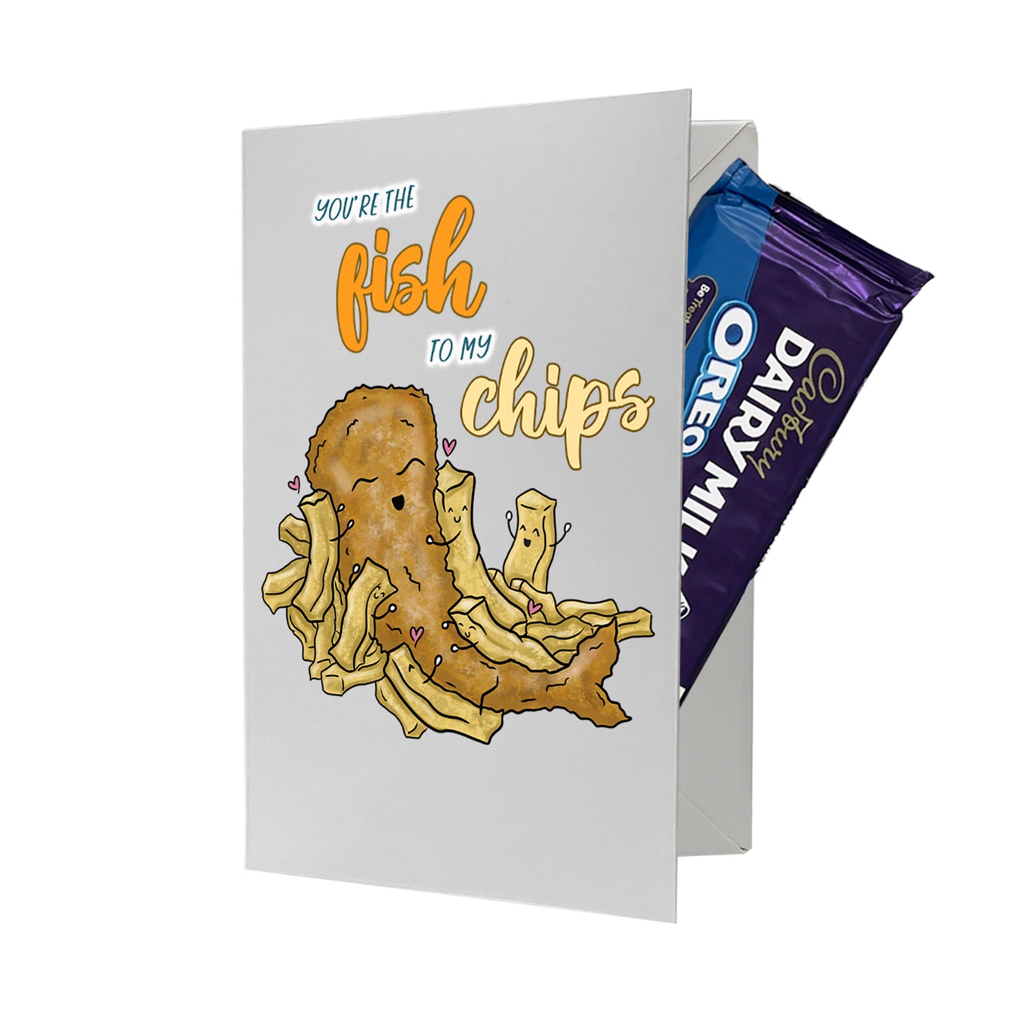 Cardfectionery Fish to my Chips Greeting Card