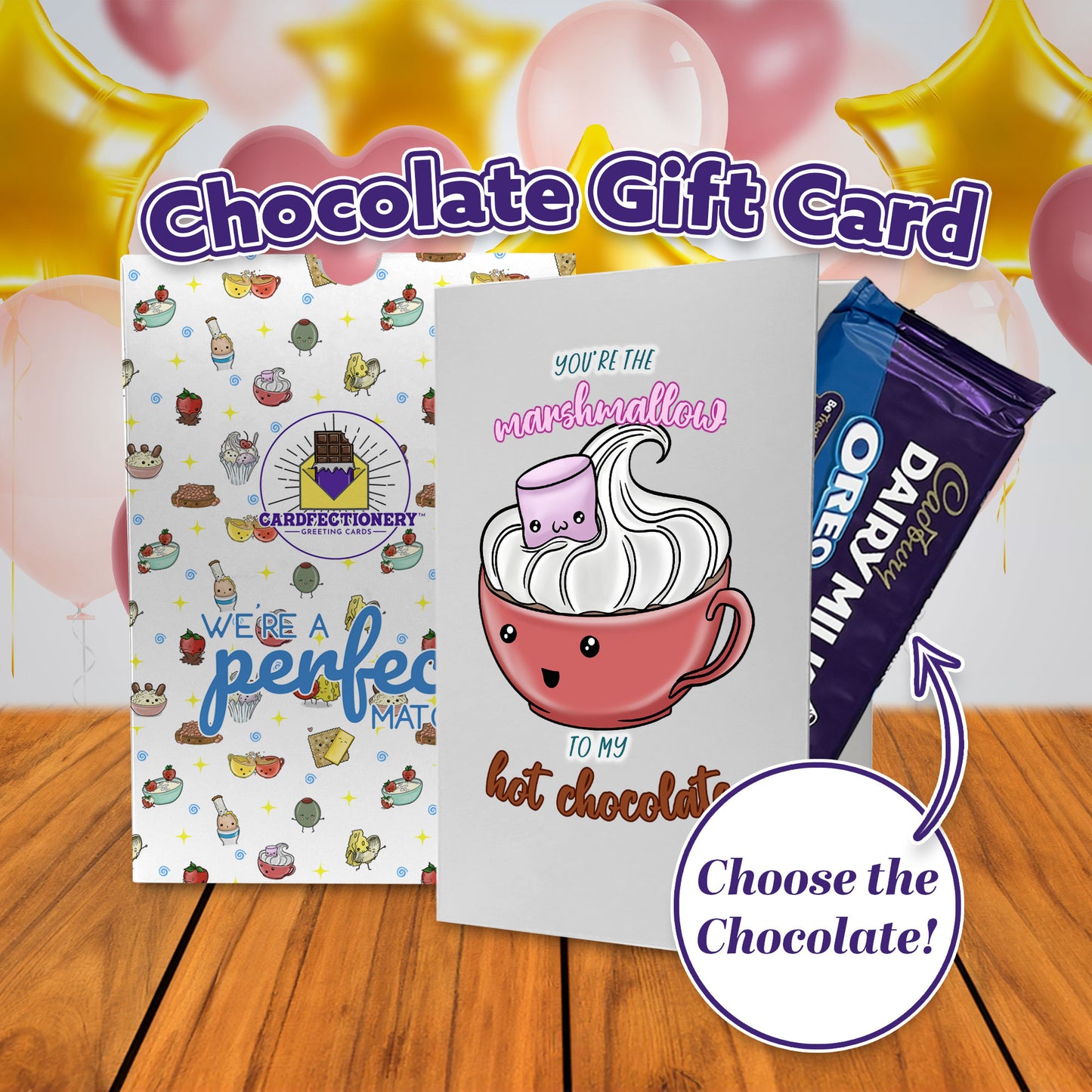 Cardfectionery Marshmallow to my Hot Chocolate Greeting Card
