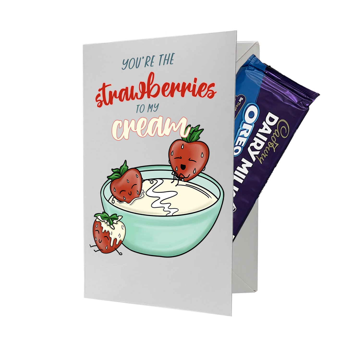 Cardfectionery Strawberry to my Cream Greeting Card