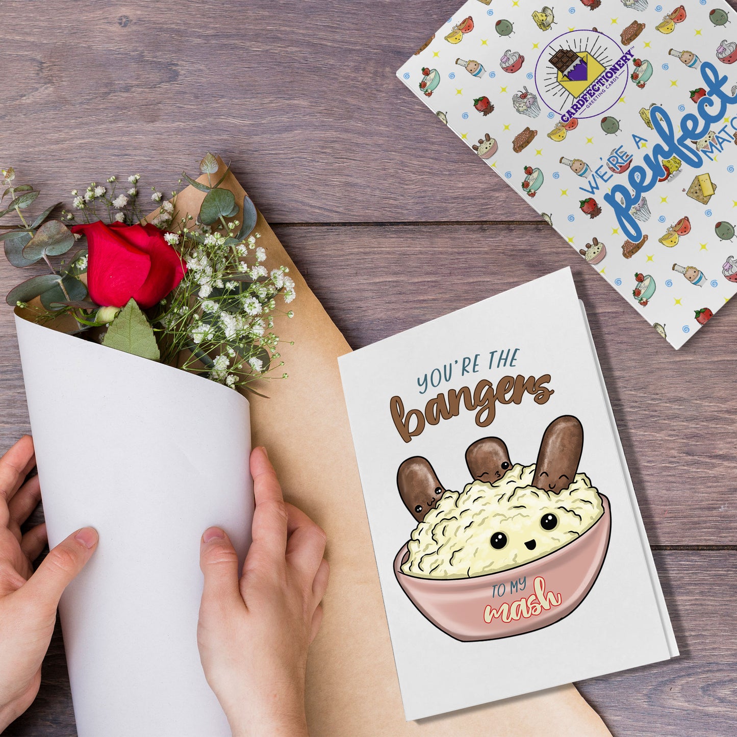 Cardfectionery Bangers To My Mash Greeting Card
