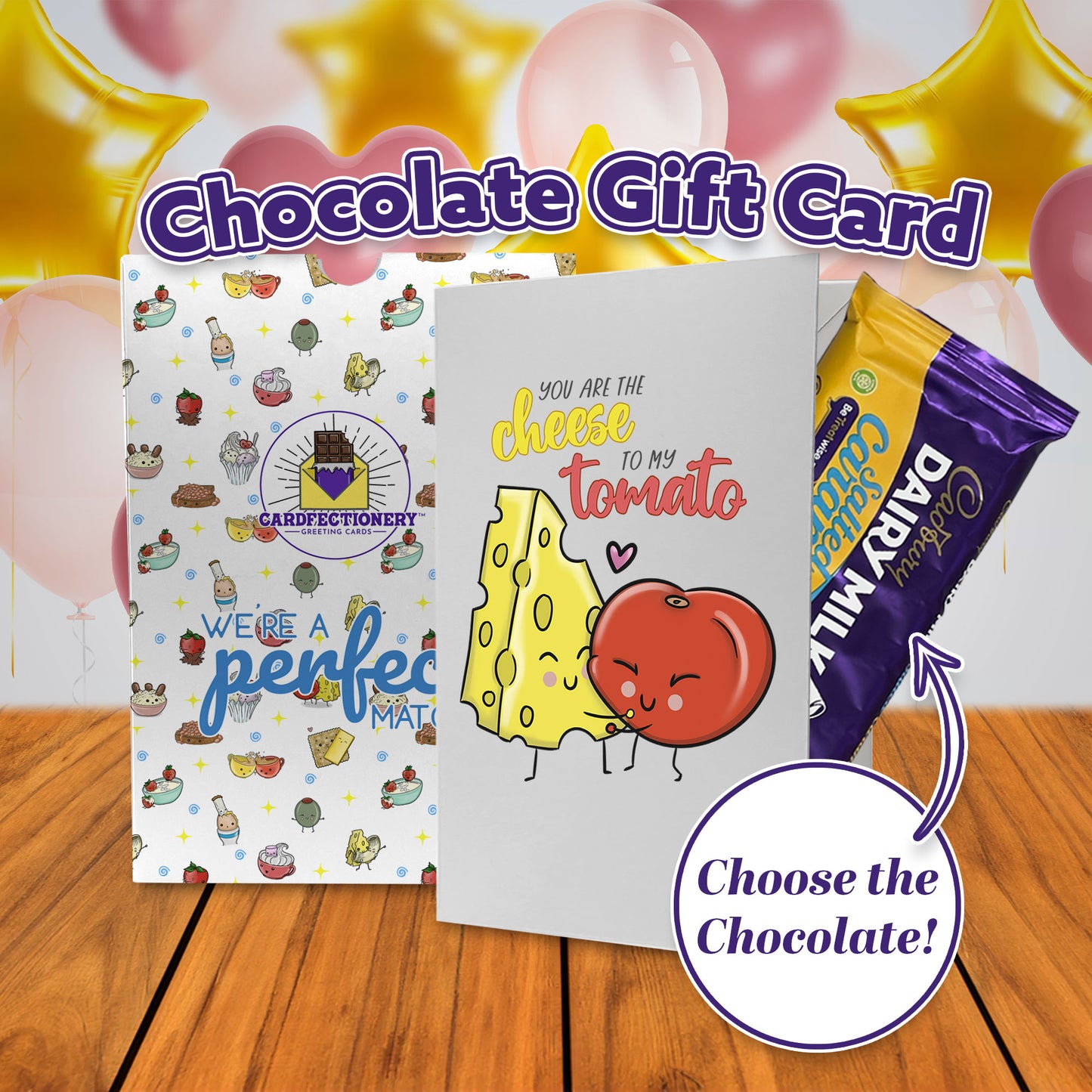 Cardfectionery Cheese to my Tomato Greeting Card