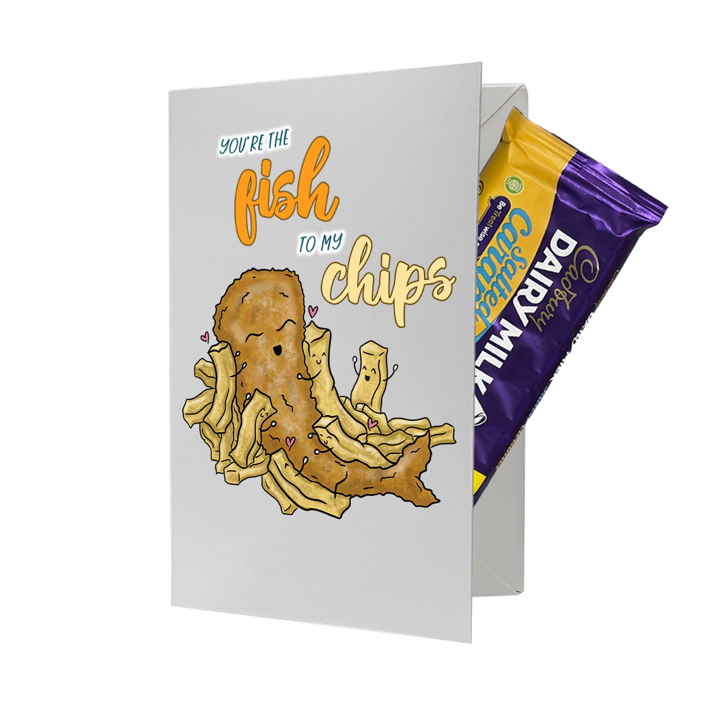 Cardfectionery Fish to my Chips Greeting Card
