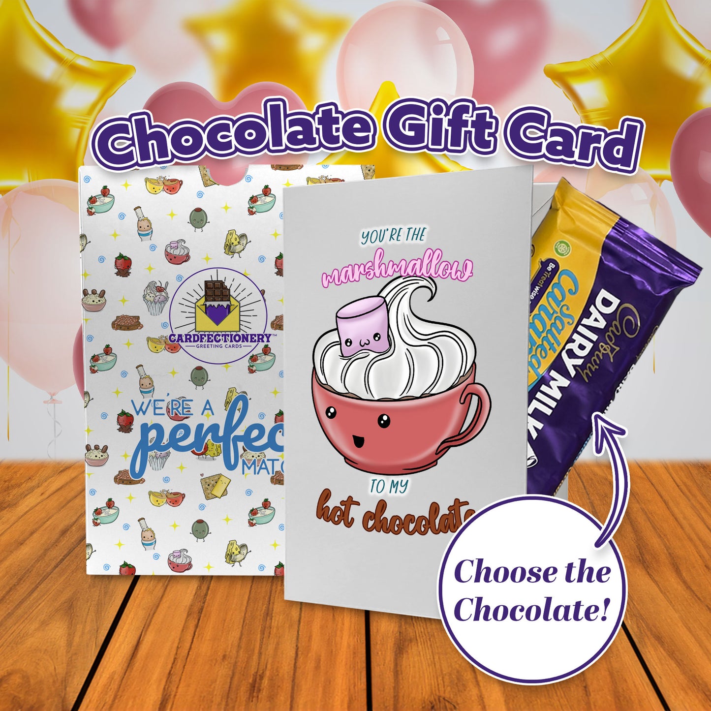 Cardfectionery Marshmallow to my Hot Chocolate Greeting Card