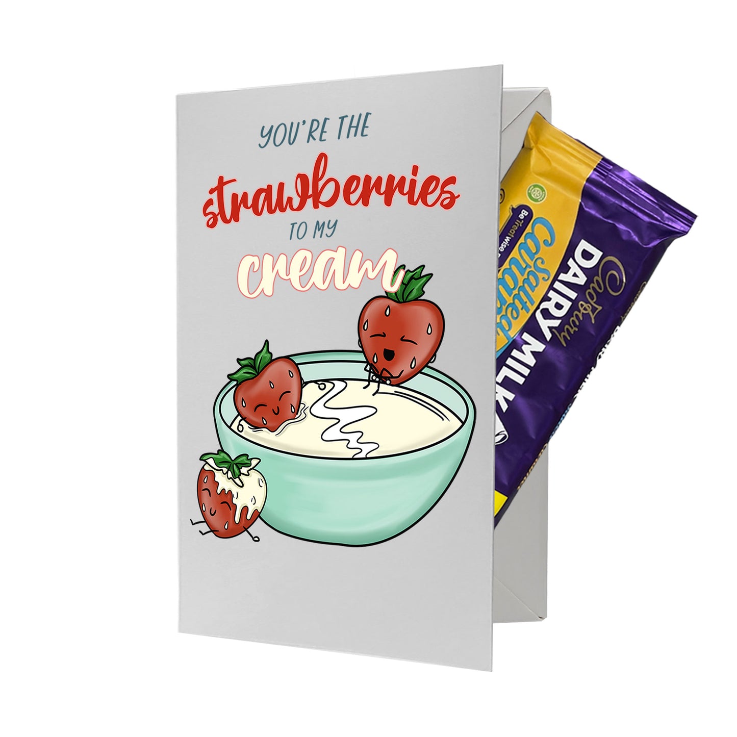Cardfectionery Strawberry to my Cream Greeting Card